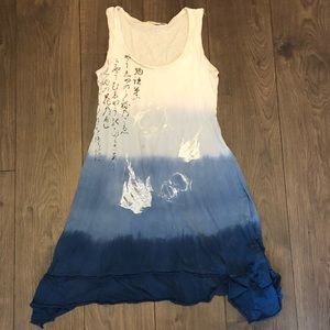 Forever 21 blue/ivory dress